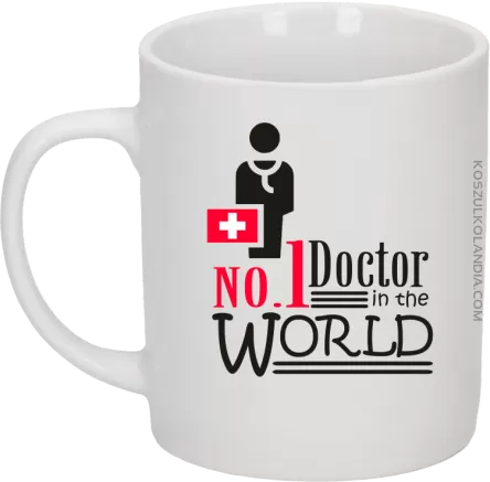 No1 Doctor in the world - Kubek ceramiczny biały 