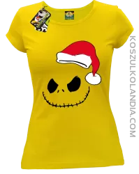 Halloween Santa Claus - Koszulka damska żółta 