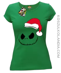 Halloween Santa Claus - Koszulka damska zielona 
