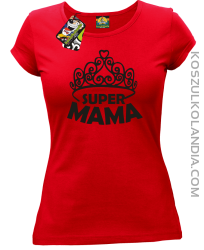 Super mama korona miss - Koszulka damska taliowana red