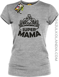 Super mama korona miss - Koszulka damska taliowana melanż