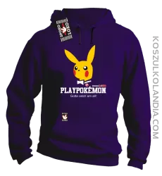 Play Pokemon - Bluza męska z kapturem fiolet