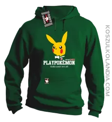 Play Pokemon - Bluza męska z kapturem zielona 