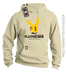 Play Pokemon - Bluza męska z kapturem beżowa 