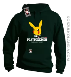 Play Pokemon - Bluza męska z kapturem butelkowa 
