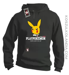 Play Pokemon - Bluza męska z kapturem szara 