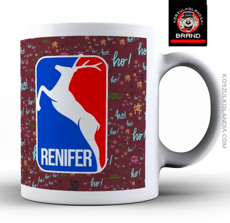 Renifer Christmas Style  - kubek ceramiczny 330ml
