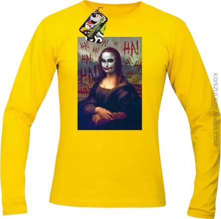 Mona Lisa Hello Jocker - Longsleeve męski żółty 