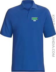 Syn - Bateria 100% - Koszulka Polo męska niebieska 