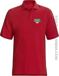Syn - Bateria 100% - Koszulka Polo męska czerwona 