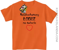 Najukochańszy łobuz na świecie - Koszulka dziecięca pomarańcz