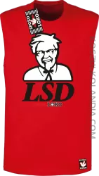 LSD Beffy - Bezrękawnik męski czerwony 