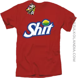 SHIT Parody Fan Style - Koszulka męska czerwona  
