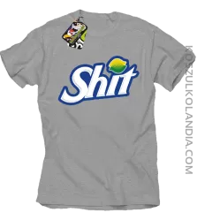 SHIT Parody Fan Style - Koszulka męska  melanż 