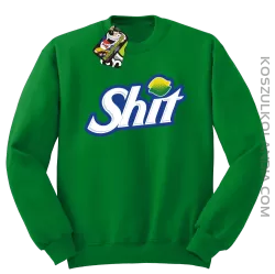 SHIT Parody FanStyle-Bluza męska standard bez kaptura zielona 