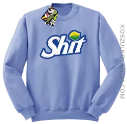 SHIT Parody FanStyle-Bluza męska standard bez kaptura błękit 