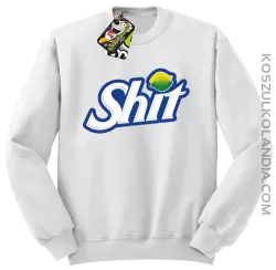 SHIT Parody FanStyle-Bluza męska standard bez kaptura biała 