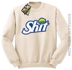 SHIT Parody FanStyle-Bluza męska standard bez kaptura beżowa 