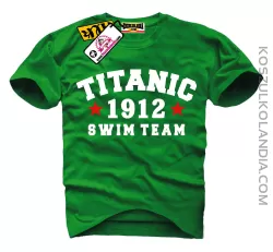 TITANIC 1912 Swim Team - koszulka męska zielona

