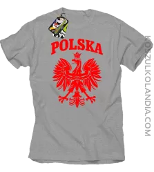 Polska - Koszulka męska melanz 