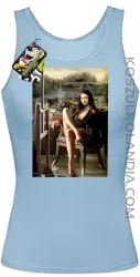 Mona Lisa Model Art - Top damski błękit 