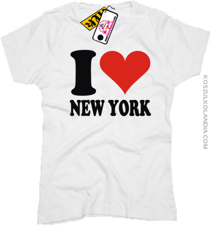 I LOVE NEW YORK - koszulka damska 1 koszulki z nadrukiem nadruk