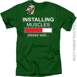 Installing muscles please wait... - Koszulka męska khely