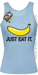 JUST EAT IT Banana - Top damski błękitny 
