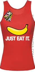 JUST EAT IT Banana - Top damski czerwony 