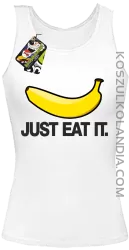 JUST EAT IT Banana - Top damski biały 