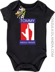 Tommy Middle Finger - Body dziecięce czarny 