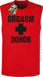 Orgasm Donor - Bezrękawnik męski czerwony 