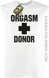 Orgasm Donor - Bezrękawnik męski biały 