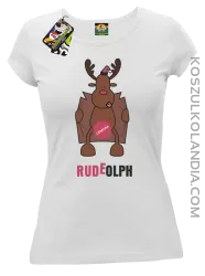 Rudeolph Cenzura  - Koszulka damska biała 