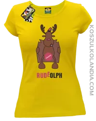 Rudeolph Cenzura  - Koszulka damska żółta 