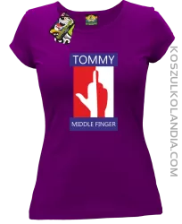 Tommy Middle Finger - Koszulka damska fiolet 
