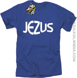 JEZUS Jesus christ symbolic - Koszulka Męska - Niebieski
