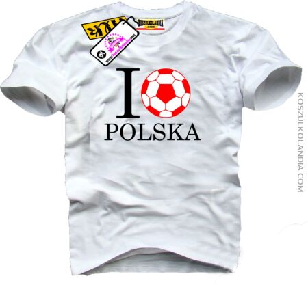 I Love Polska - Koszulka Męska 