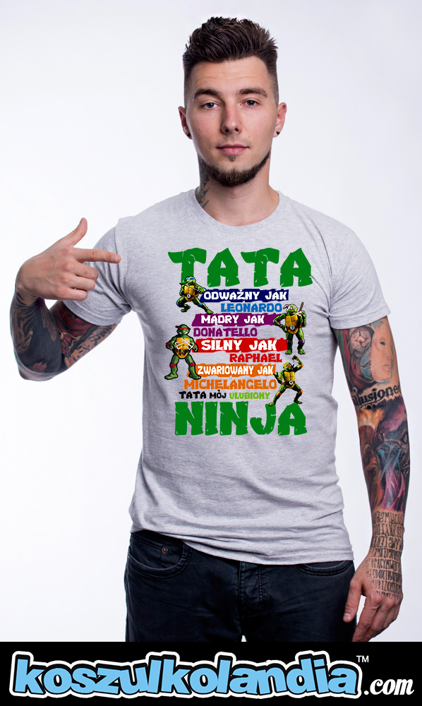 Tata Ninja na prezent koszulka dla TATY na dzień Ojca